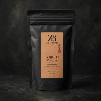 Dark Roast Hojicha | Japanese Kyushu Island Hojicha Powder | Low-Caffeine Roasted Tea
